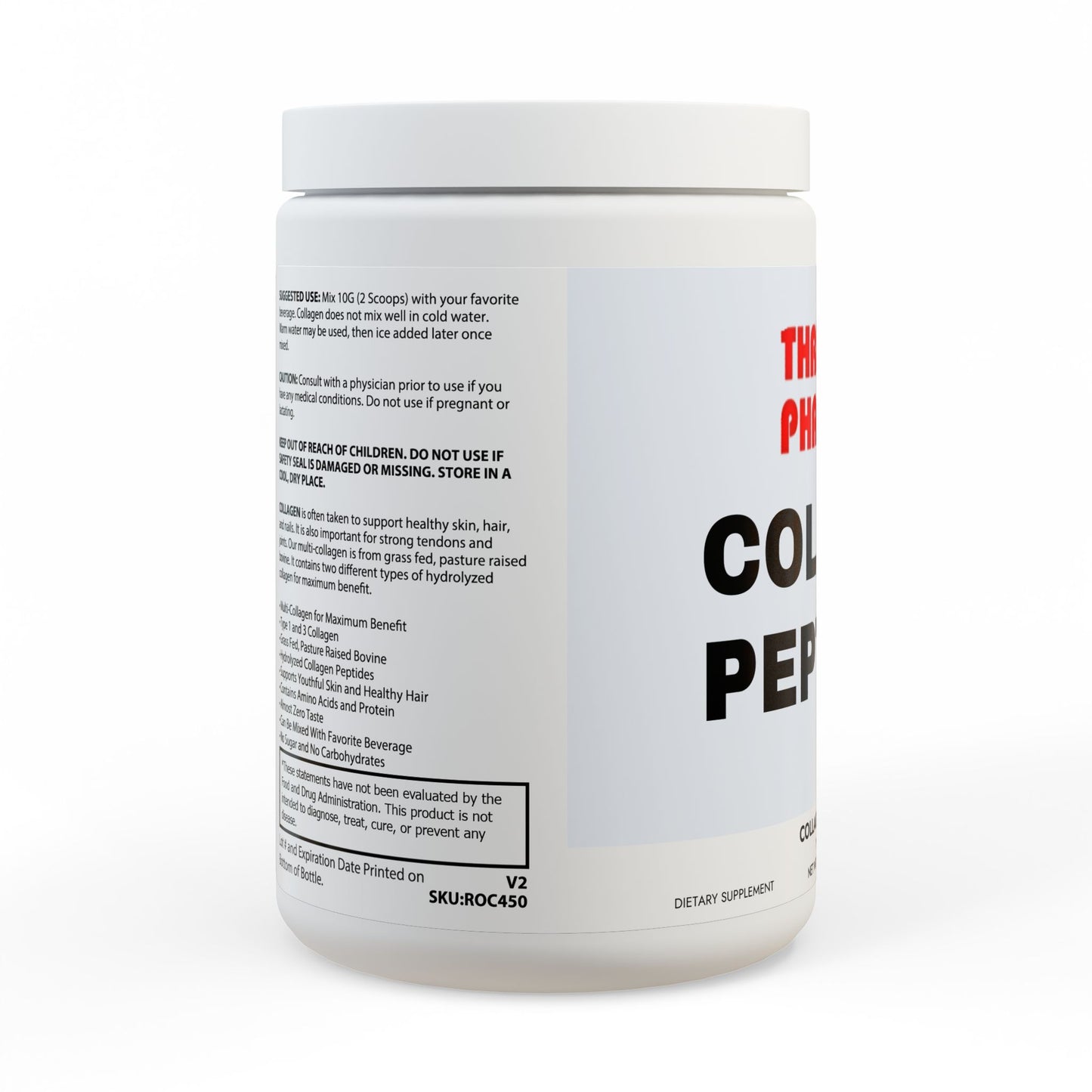 Collagen Peptides Type I & III Supplement (350g, 12.3oz)