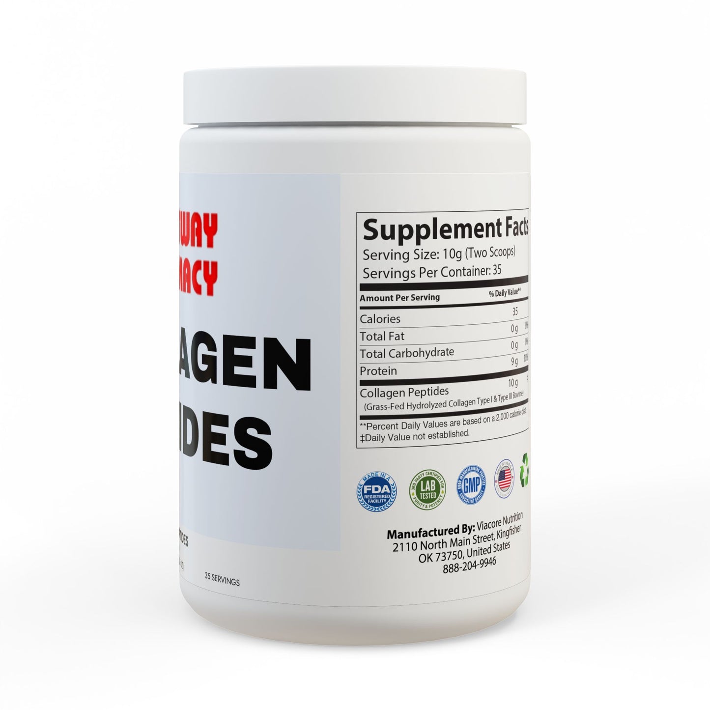 Collagen Peptides Type I & III Supplement (350g, 12.3oz)
