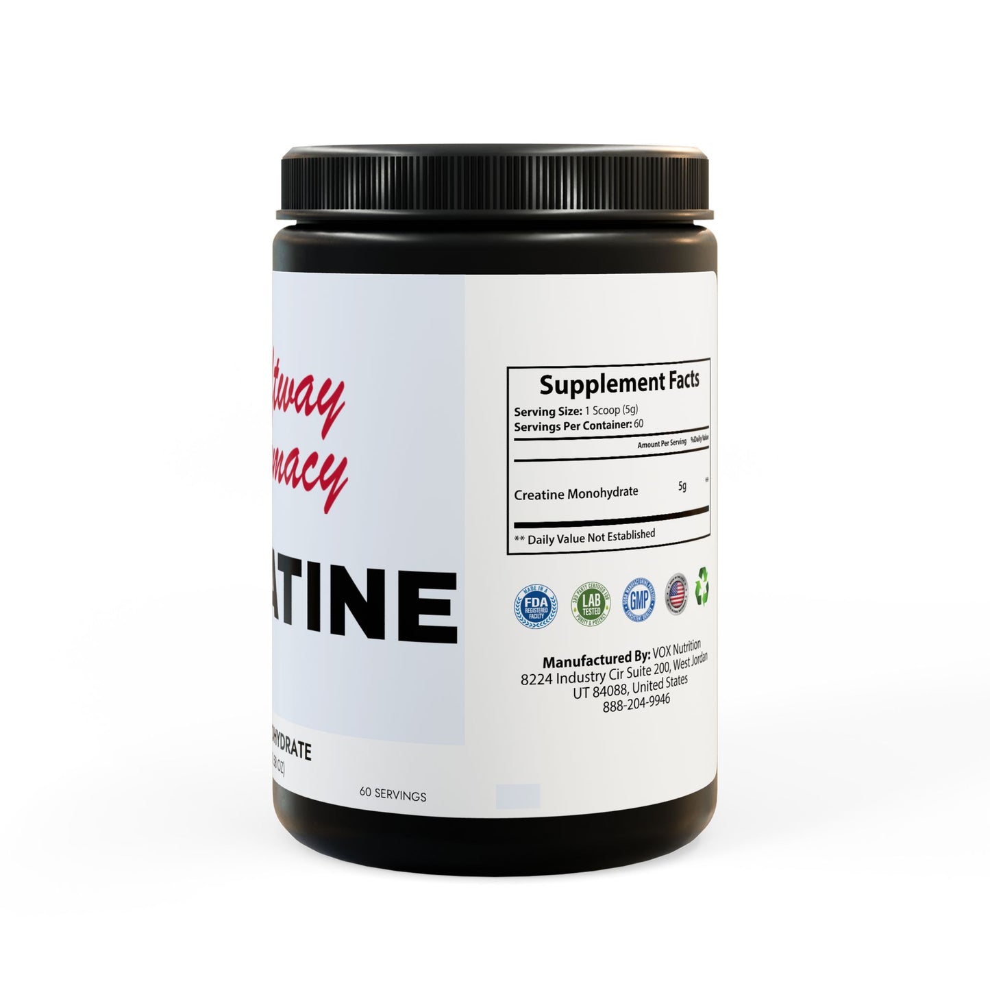 Creatine Monohydrate Supplement (300g, 10.58oz)